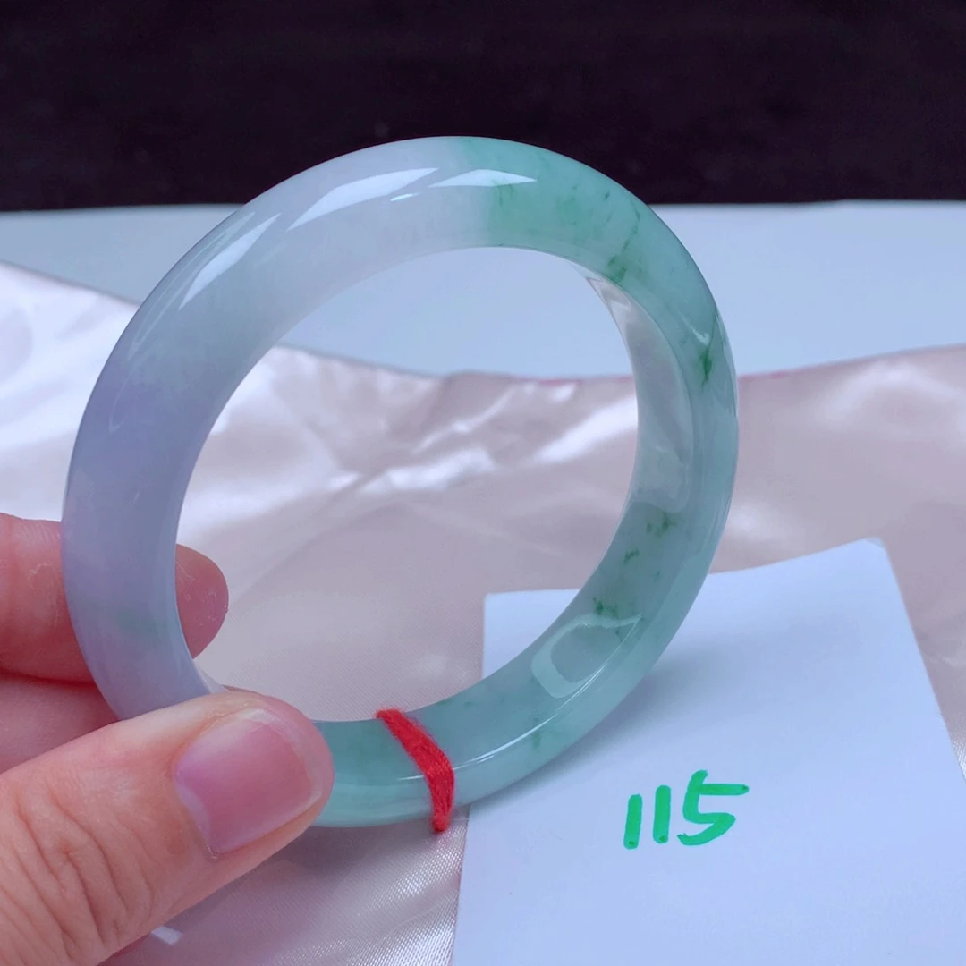 未镶嵌手镯翡翠缅甸天然A货翡翠手镯58.6