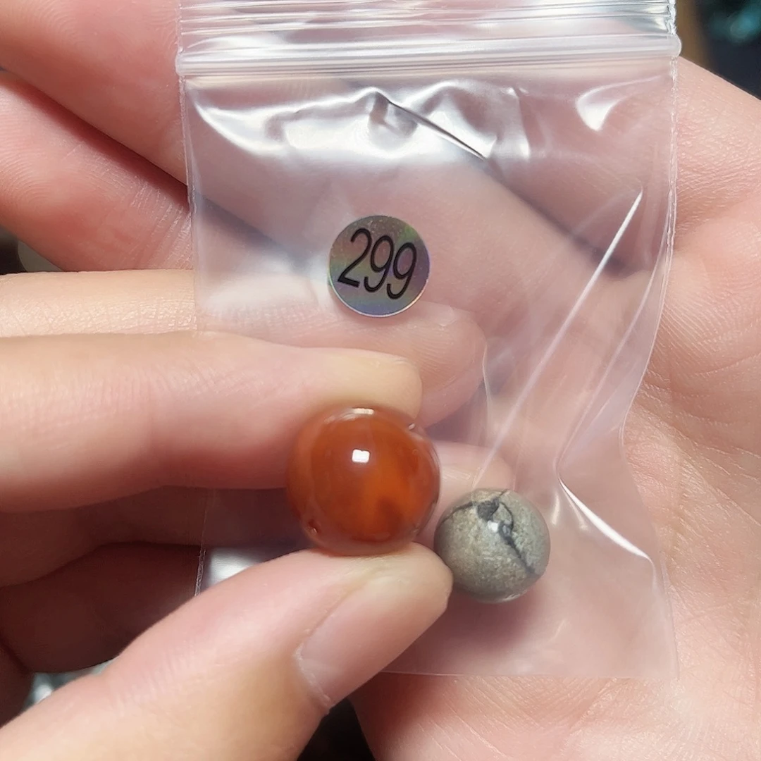 U***象未镶嵌圆珠桶珠老型手串！！玛瑙/玉髓