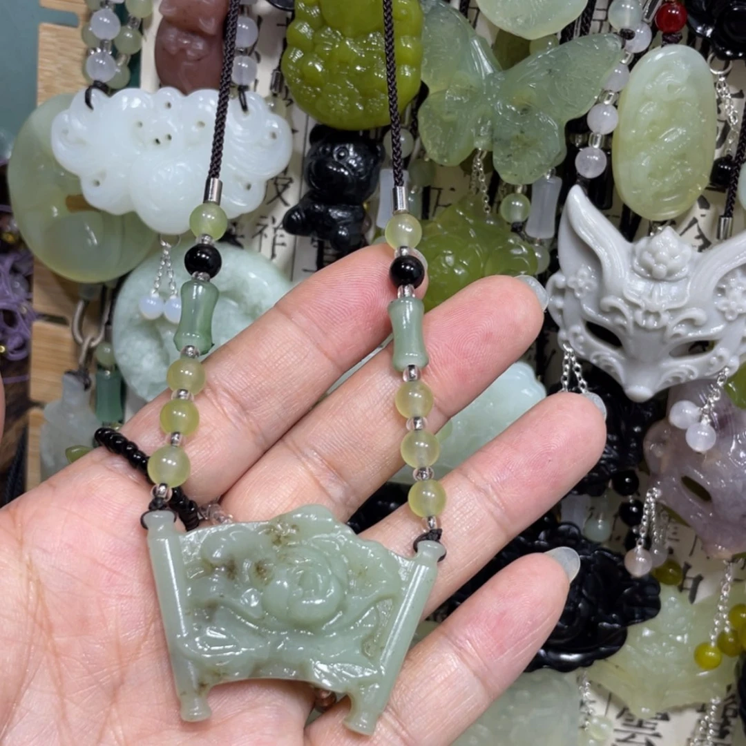 【闪购商品】岫玉颈饰未镶嵌27吊坠