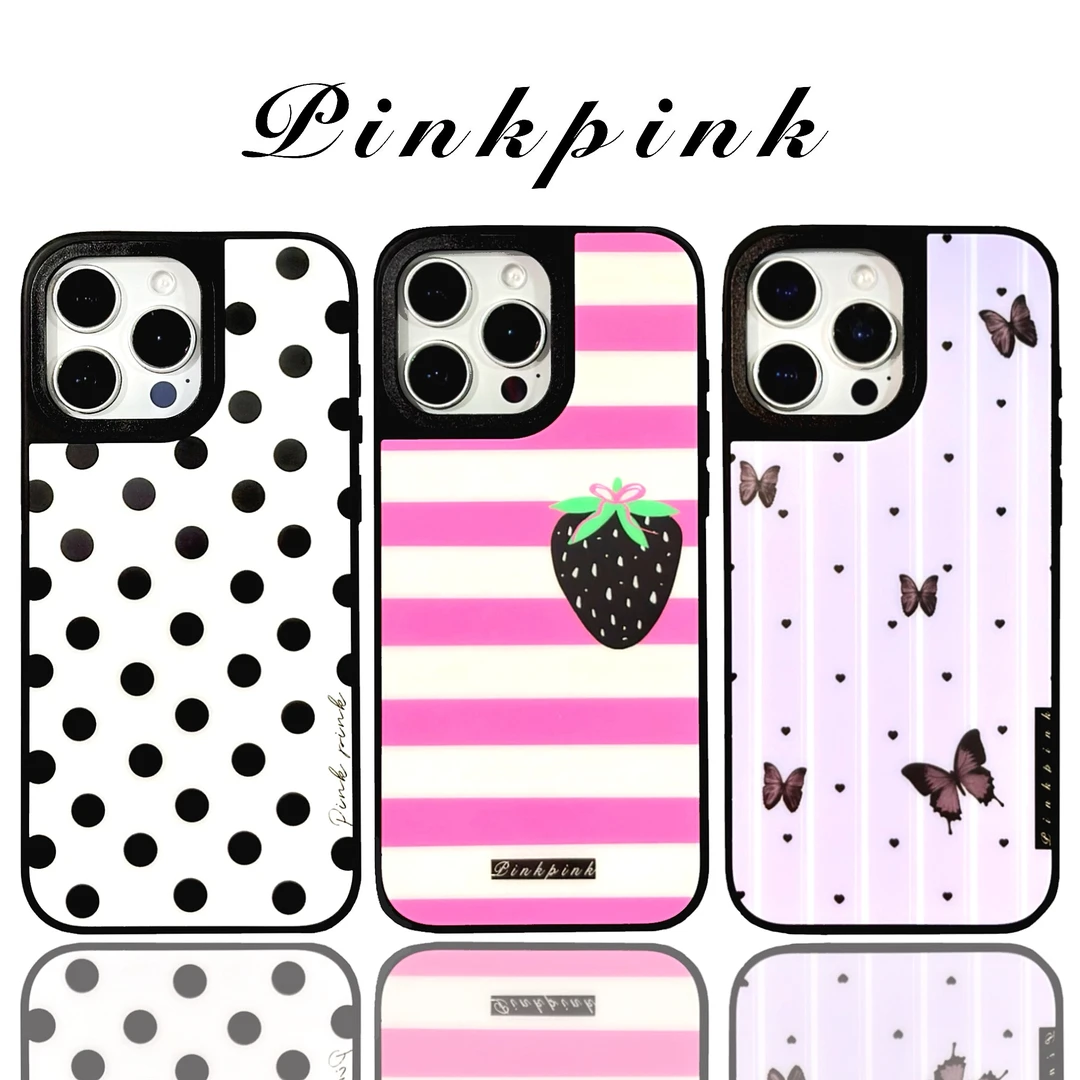 粉粉原创/磨砂玻璃/双层IMD/适用iphone16/15/14/13苹果手机壳