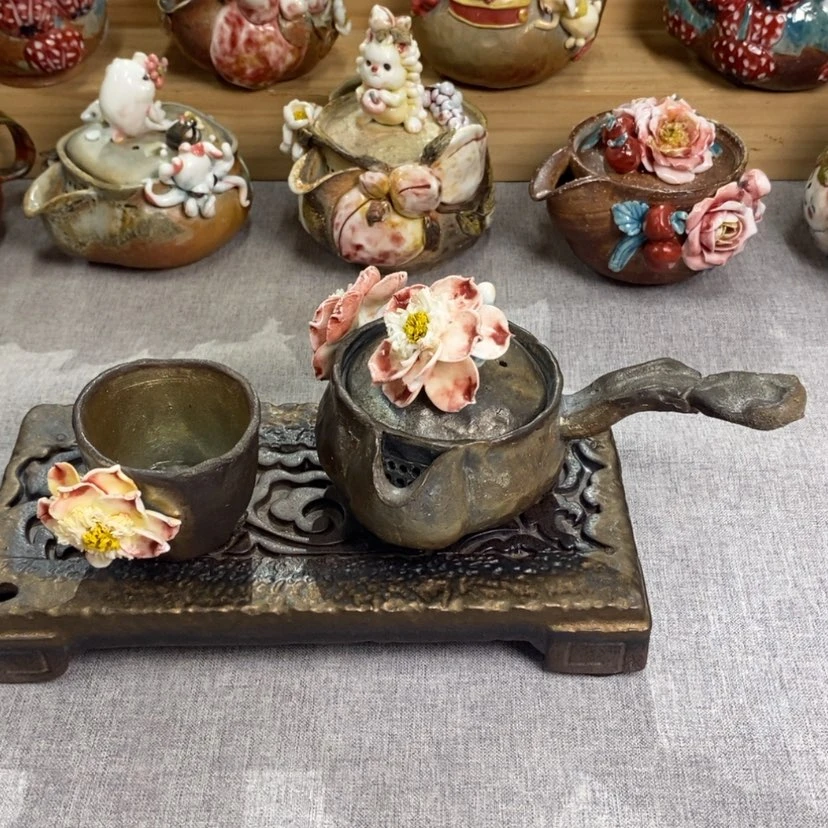 【闪购商品】纯手工制作工艺精湛精巧一套一壶一杯