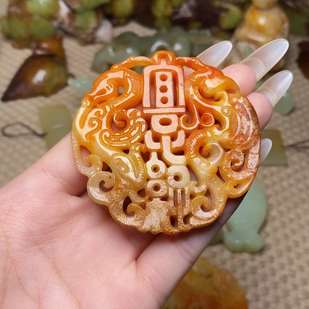 未镶嵌蛇纹石玉颈饰