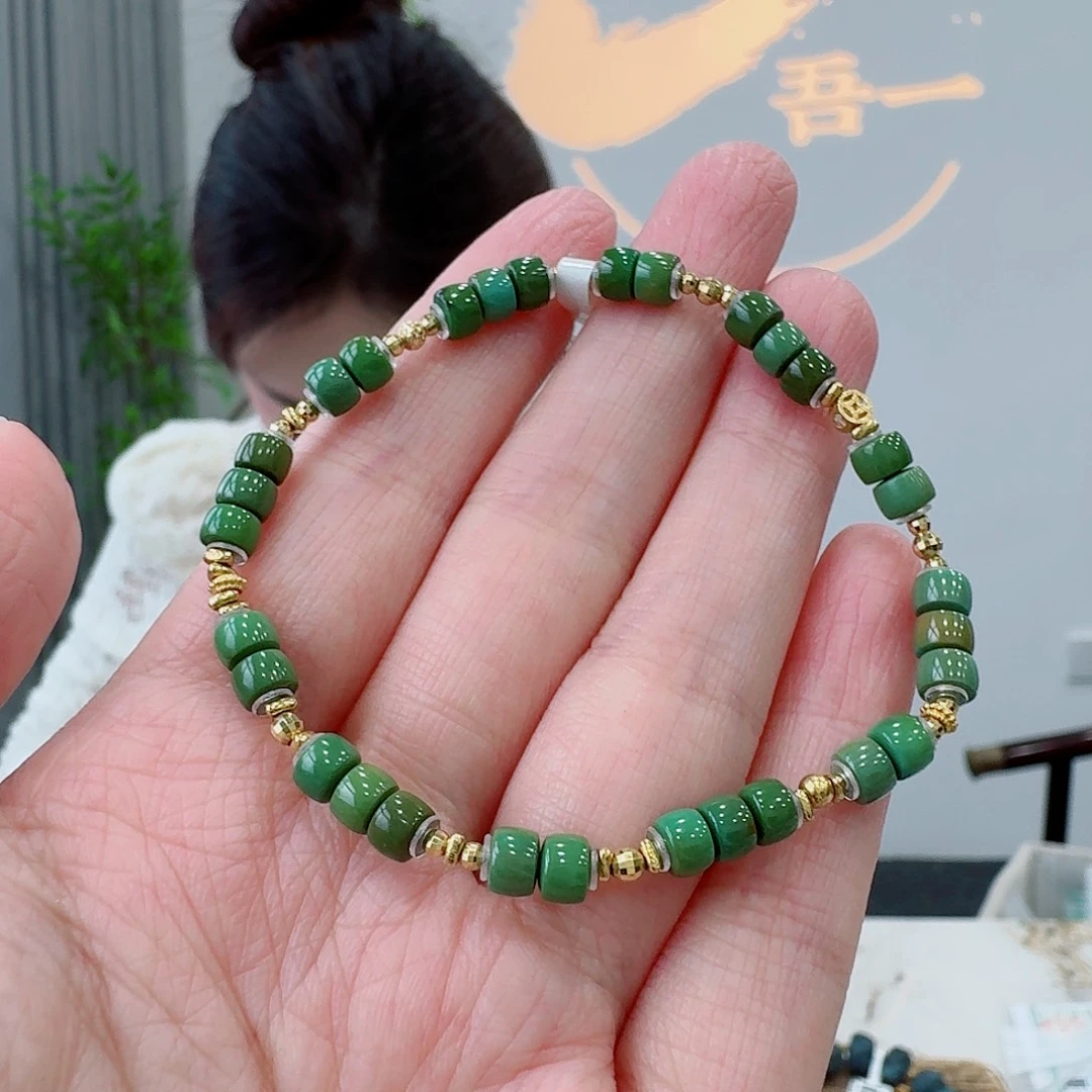 绿松石18K金镶嵌珠宝奇石