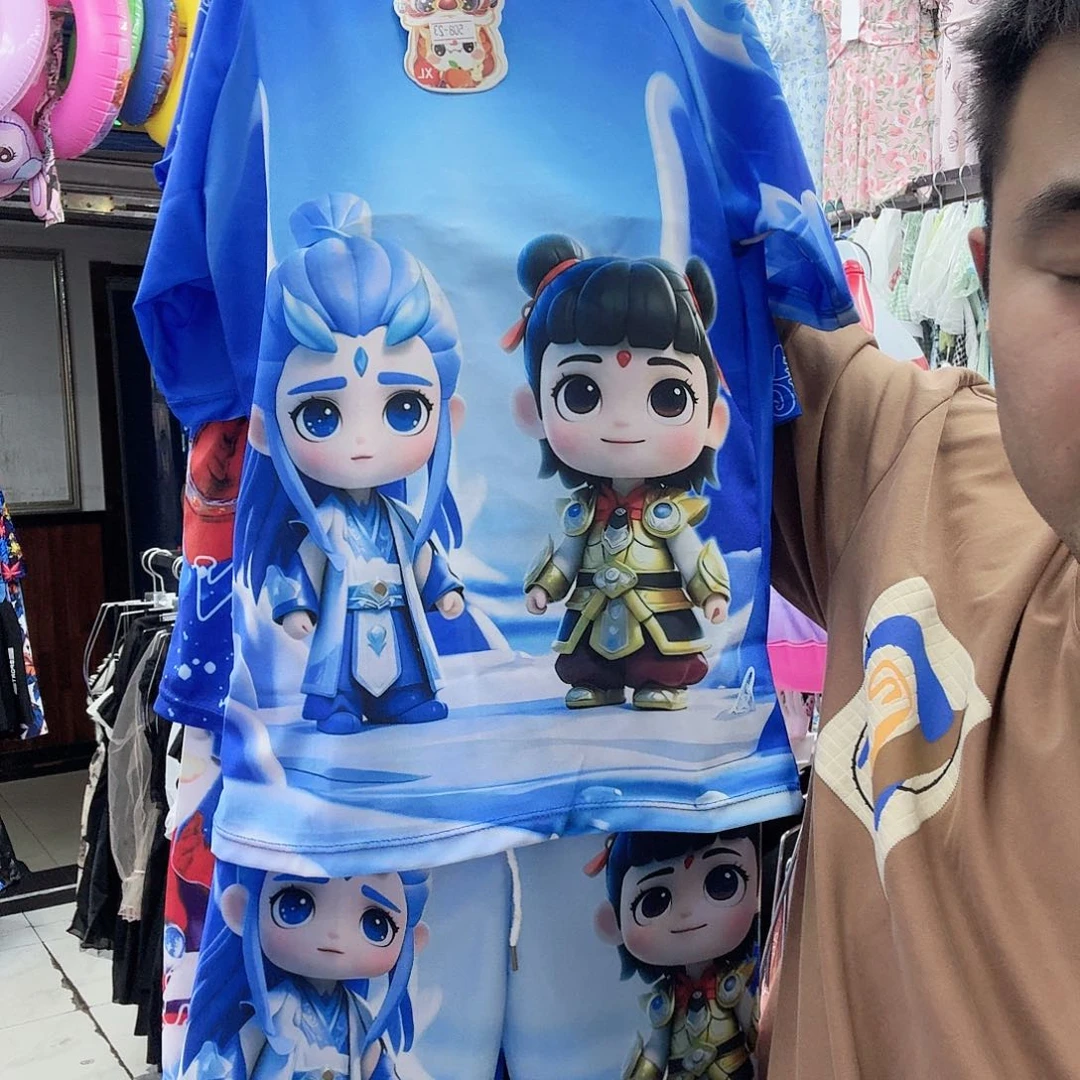 铜氨纤维速干男孩泳衣