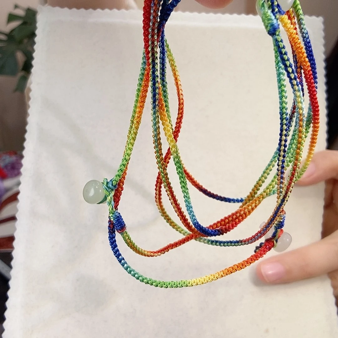 手绳未镶嵌和田玉（白玉）葫芦多样性发其一