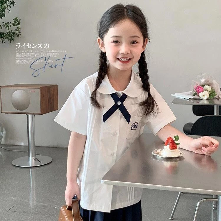 附小女童百褶裙套装幼儿园园服春季小学生网红校服演出服学院风