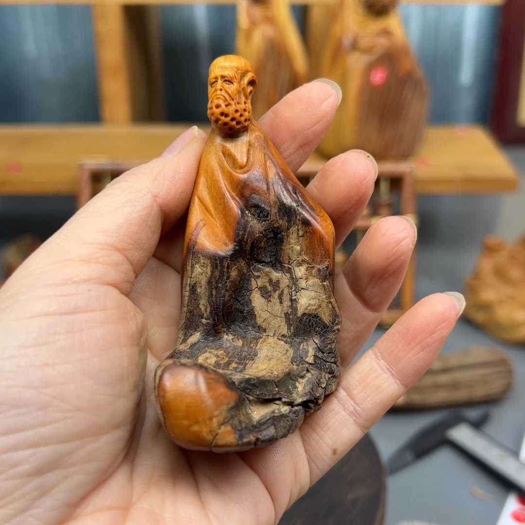 周***柏木崖柏木摆件手把件