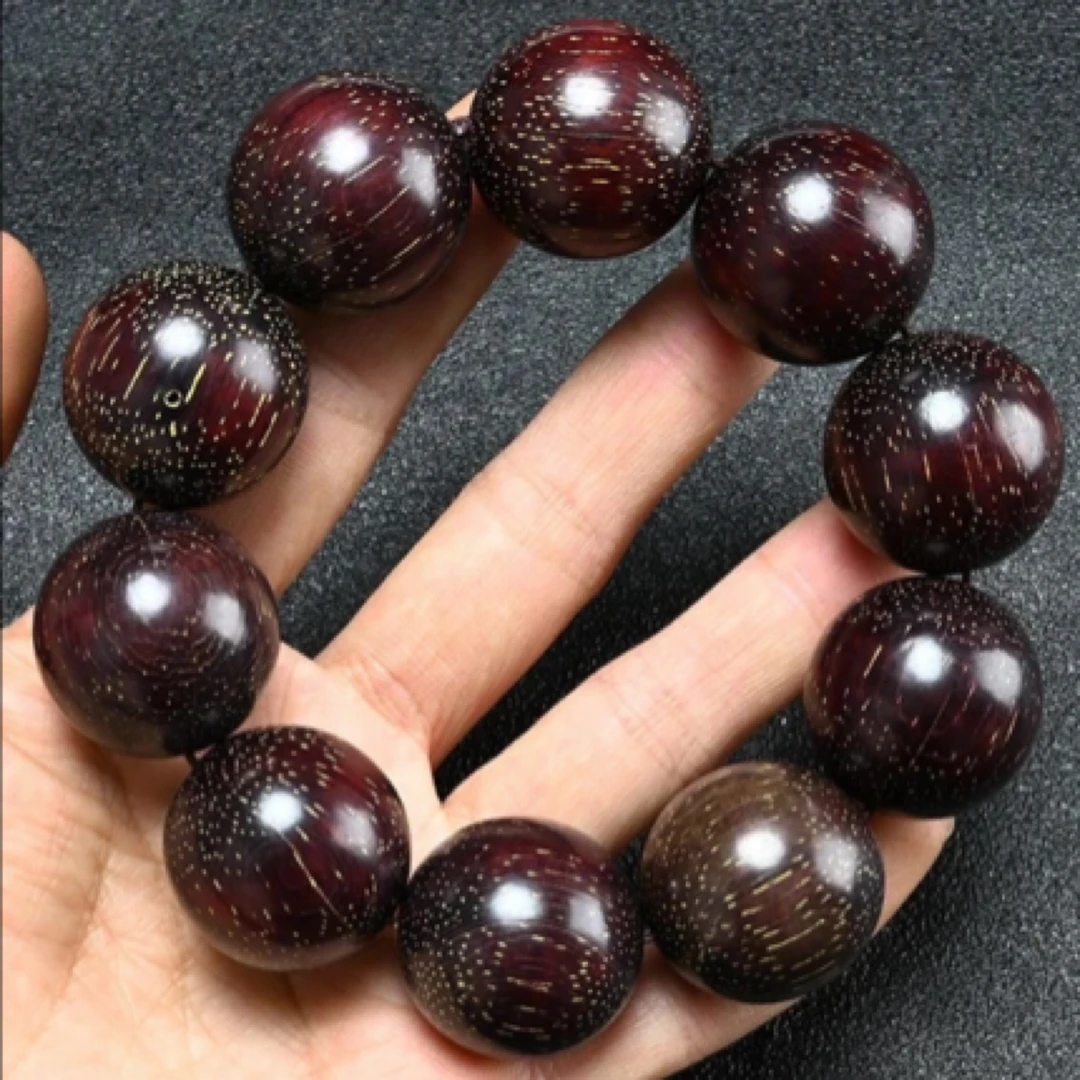 S-6366小叶紫檀单圈精品手串-2（无礼盒）