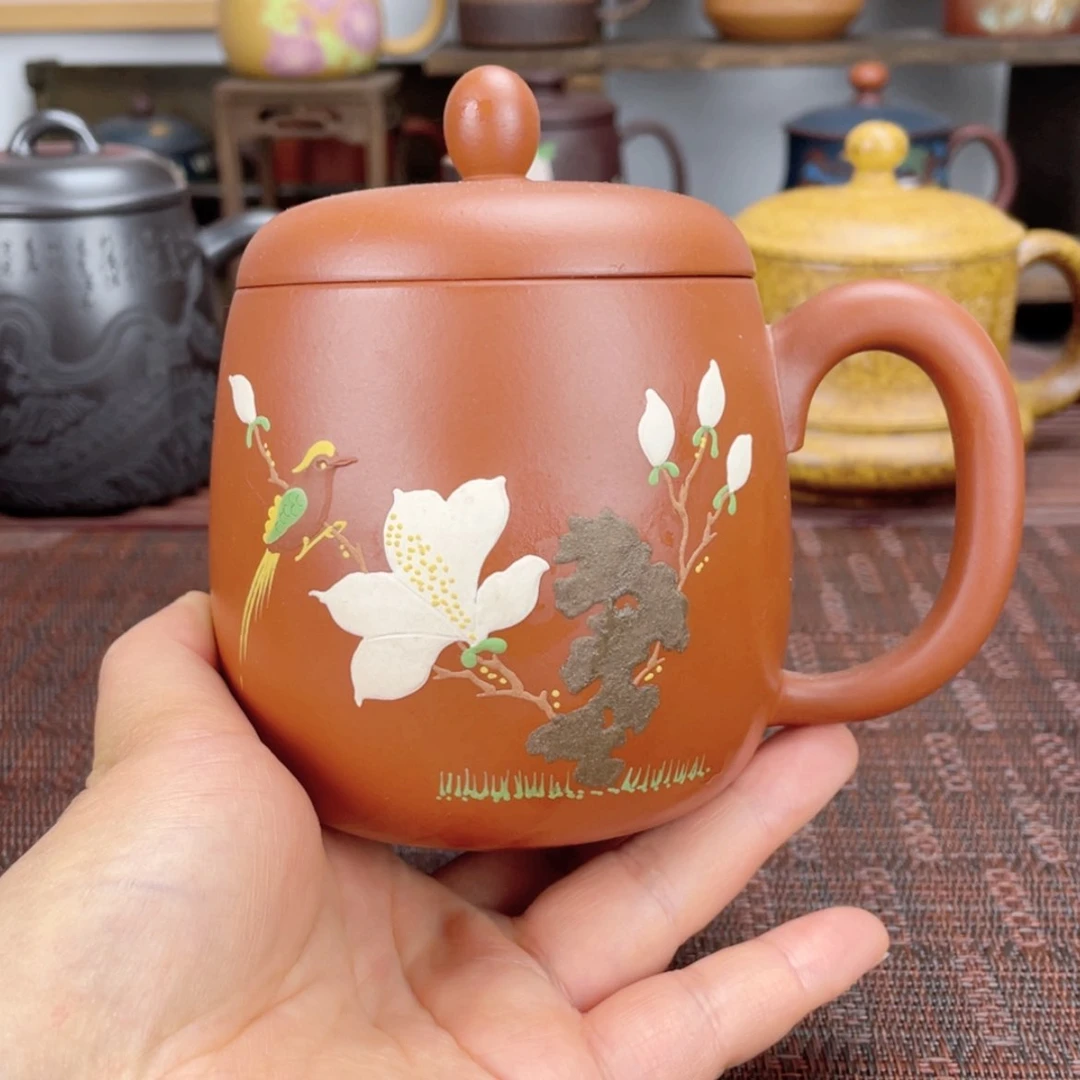 【闪购商品】茶杯紫砂宜兴原矿紫砂盖杯微瑕