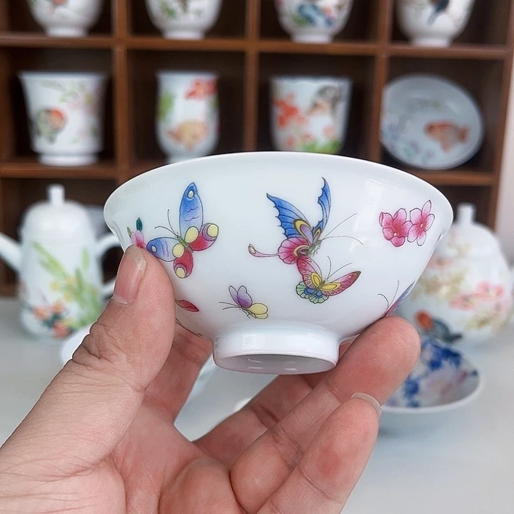 景德镇蝶恋花主人杯