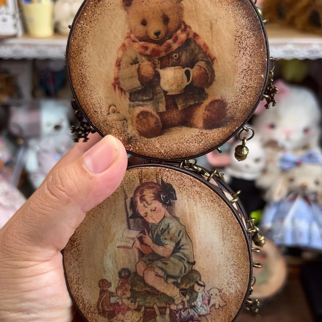 手作精致娃用8厘米小鼓
