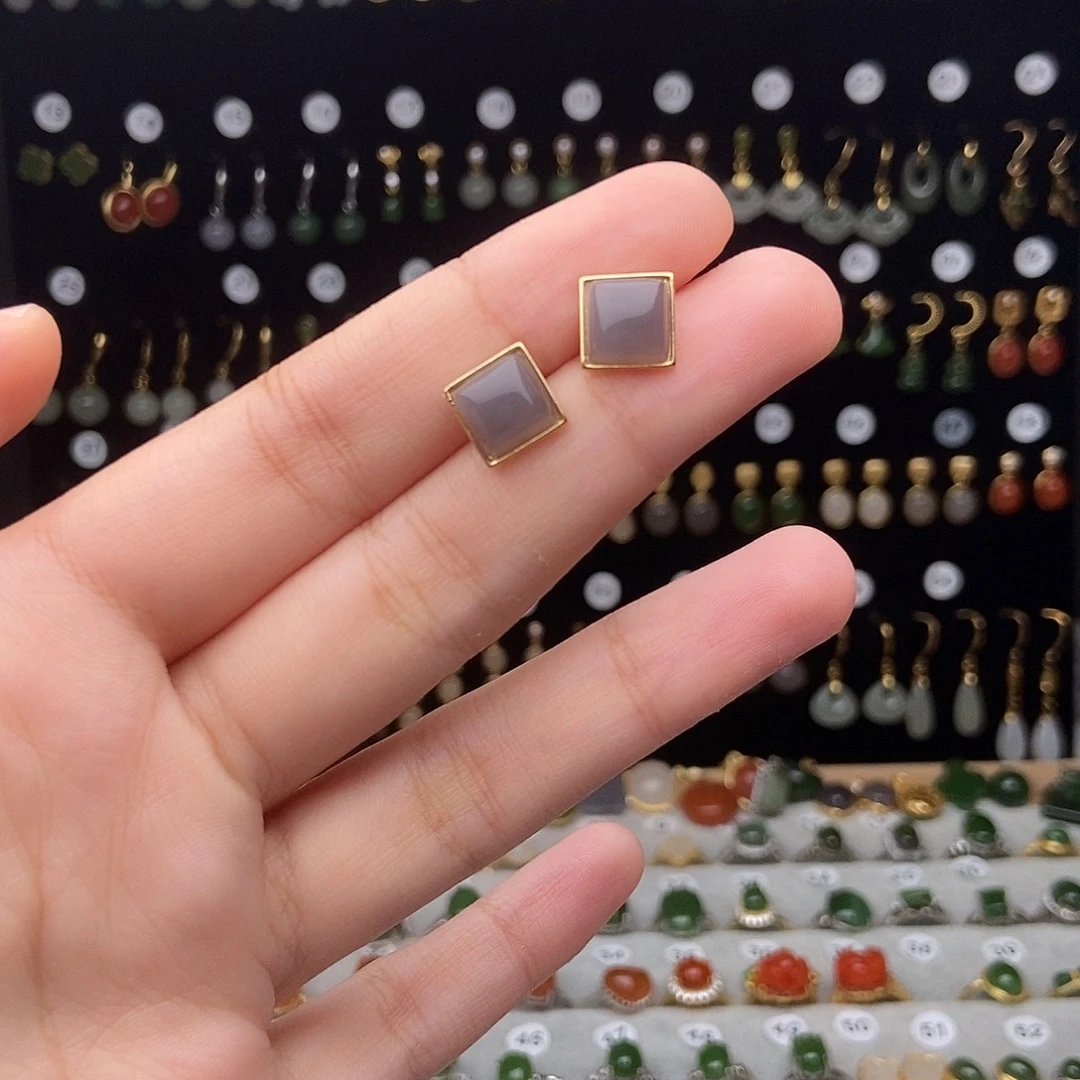 和田玉银S925镶嵌颈饰