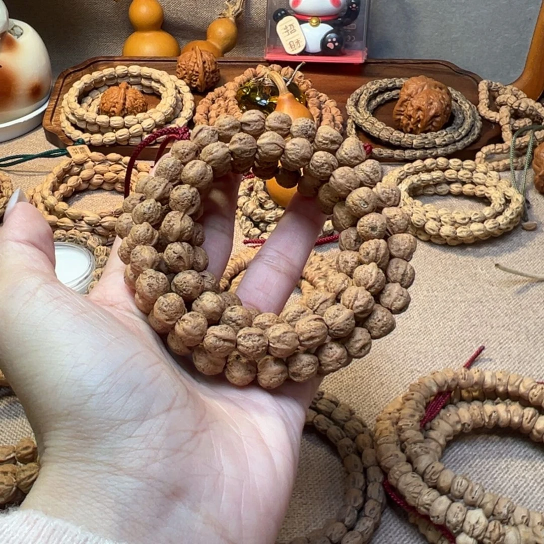 问***涩柏木吊坠原桩红皮长串