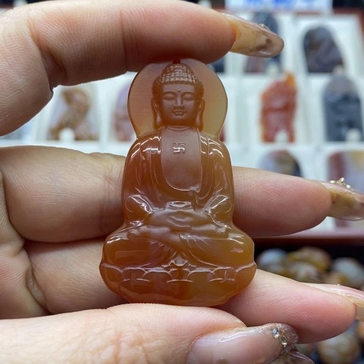 玛瑙/玉髓未镶嵌吊坠(赠链)吊坠