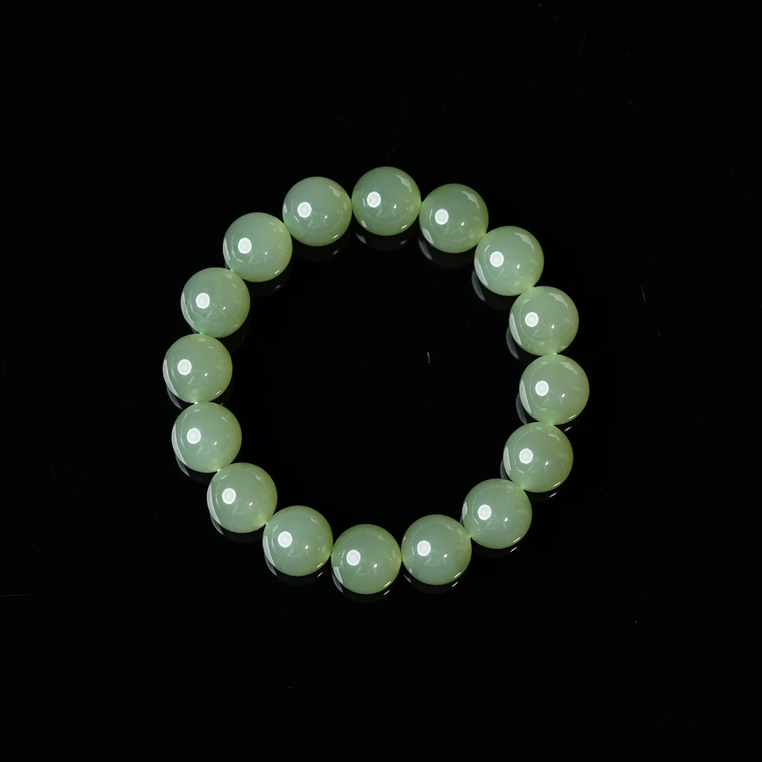 【小涵专属】和田玉晴水圆珠手串 多样性发一 11mm