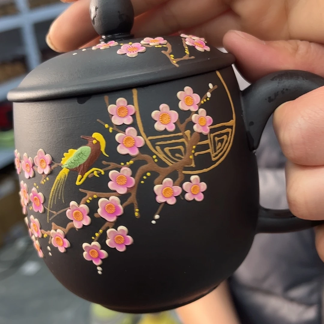 紫砂茶杯原矿紫砂