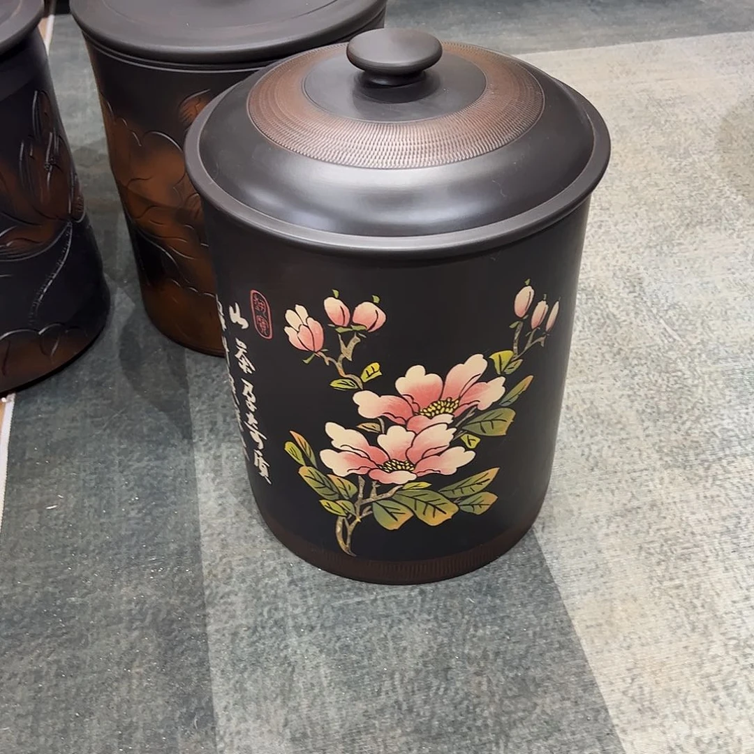10饼茶缸一公斤左右散茶正品