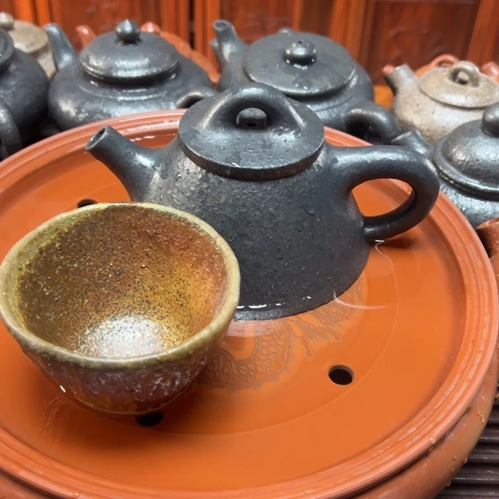 淬***雪茶壶紫砂宜兴原矿龙血砂