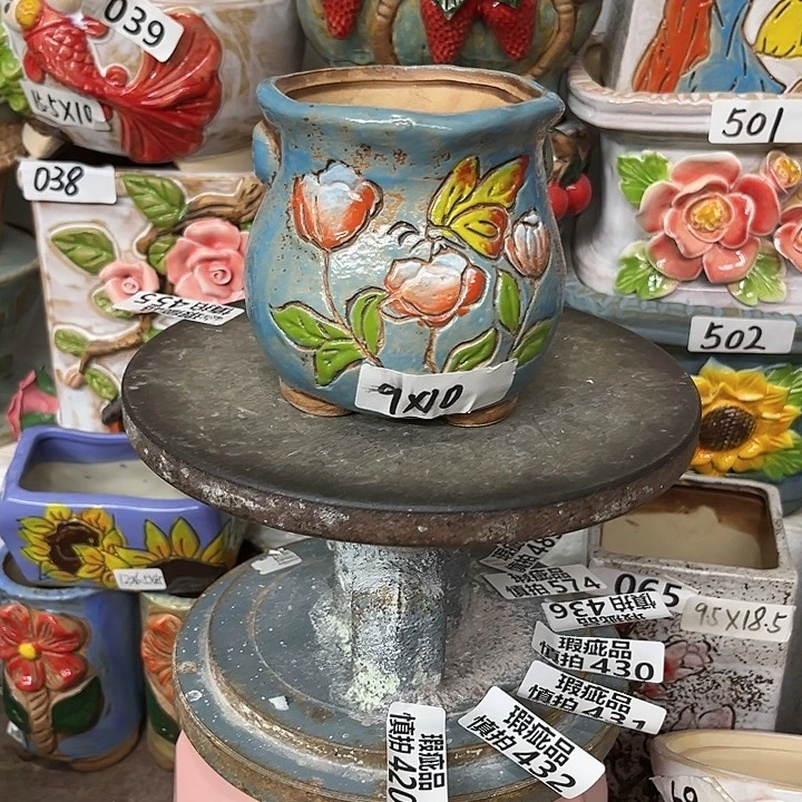 粗陶材质多肉花盆