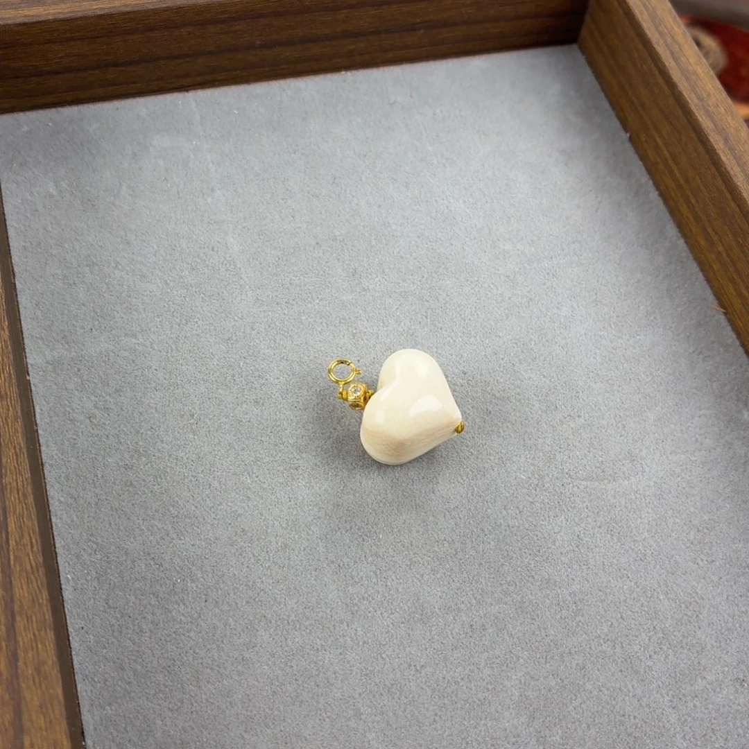 猛犸象牙手串/手链/手镯爱心吊坠