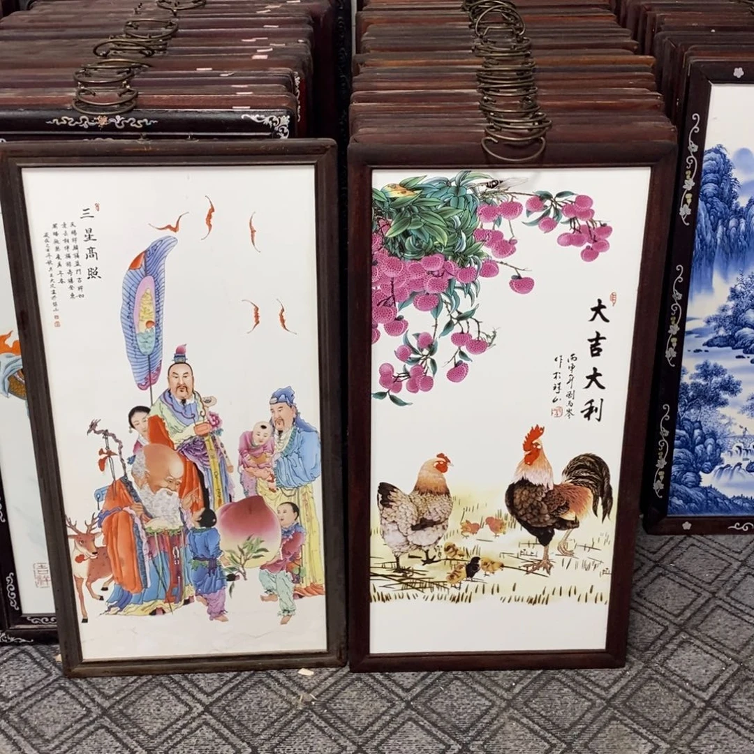瓷片陌***286*46*2景德镇瓷板画柴窑烧制