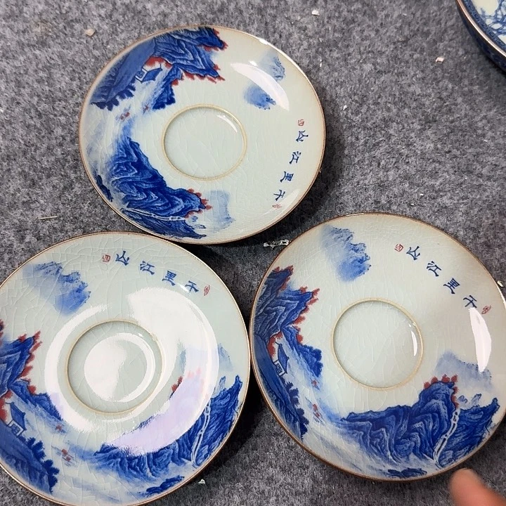 陶泥千里江山小壶承怕一发三微瑕