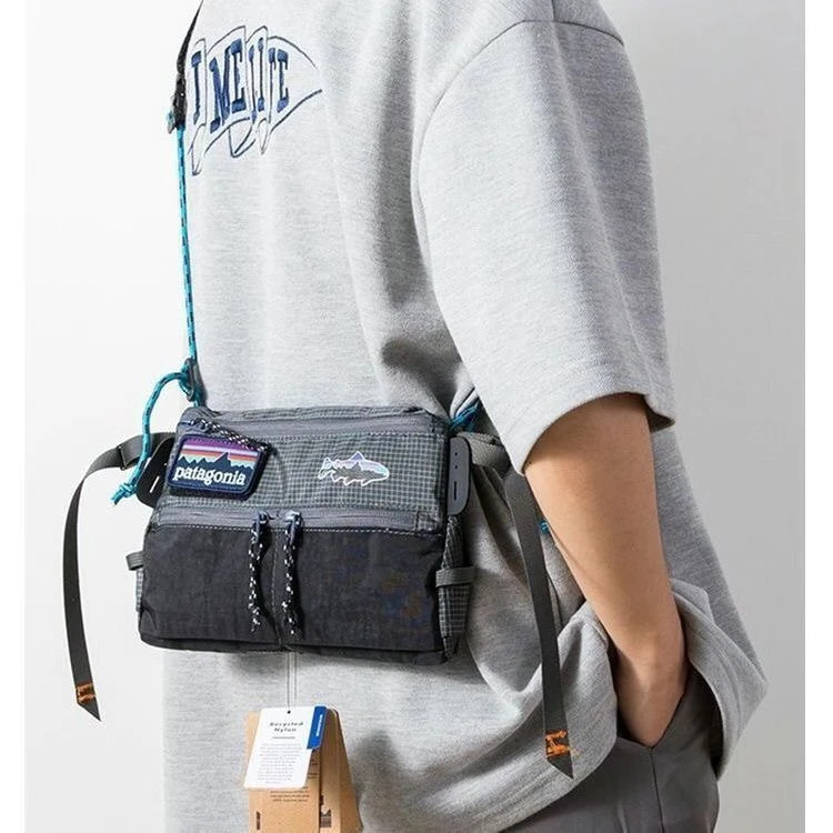新款MaiD时尚巴塔哥斜挎包男女单肩休闲防水运动机能登山小包包