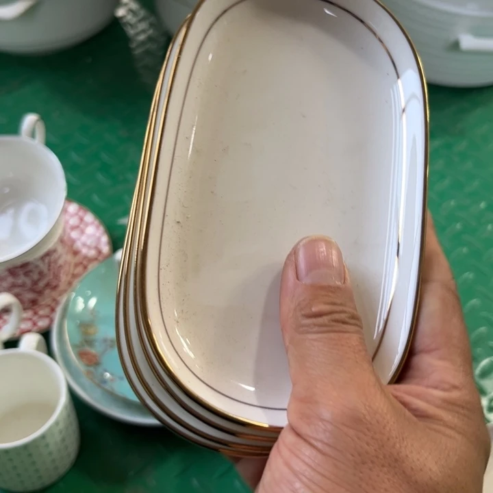 骨瓷毛巾碟四个哇塞