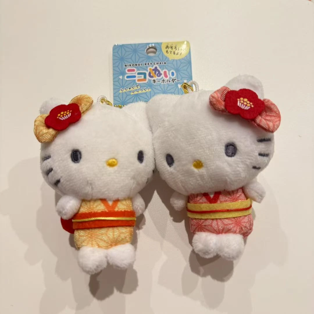【大阪限定】HelloKitty 新款磁吸黄红裙子配色钥匙扣玩偶