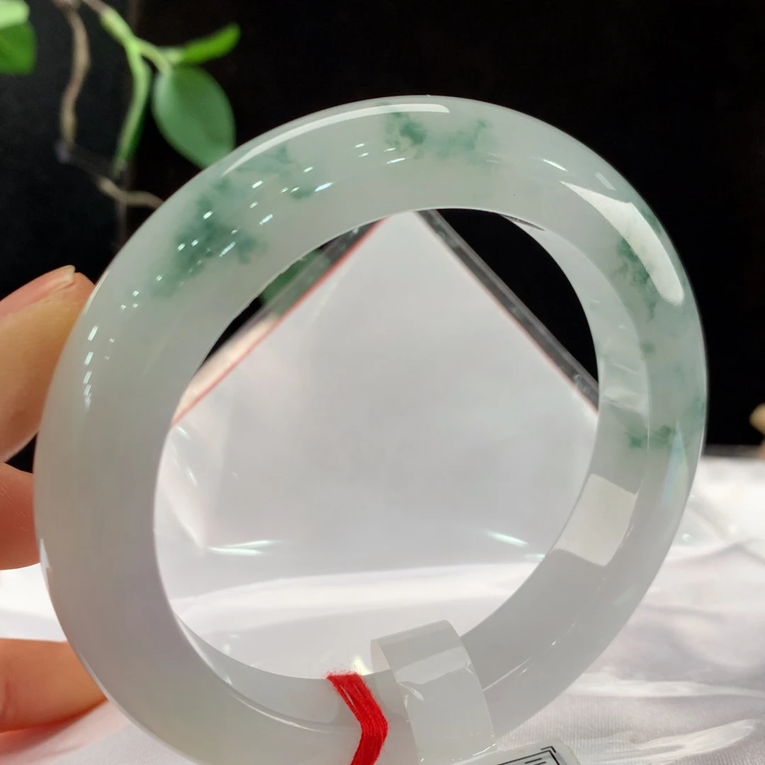 翡翠手镯未镶嵌62圈口-0028