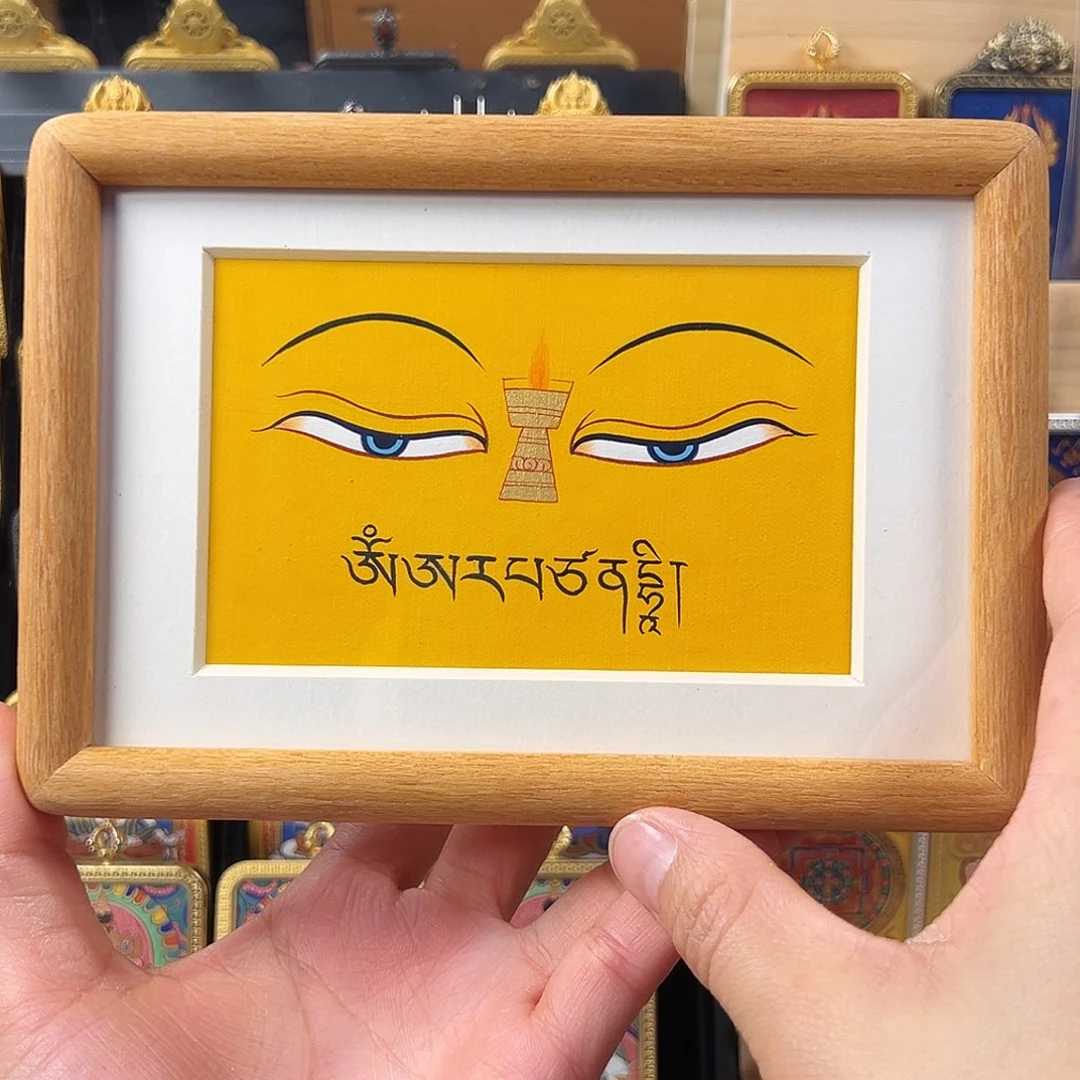 吊坠热贡唐卡文殊