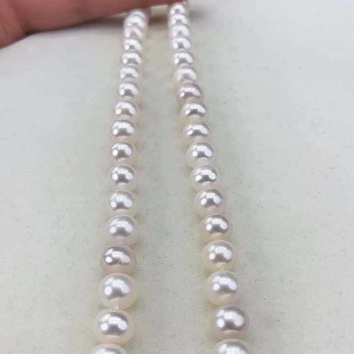 淡水珍珠颈饰银S925镶嵌卡9炫彩高品