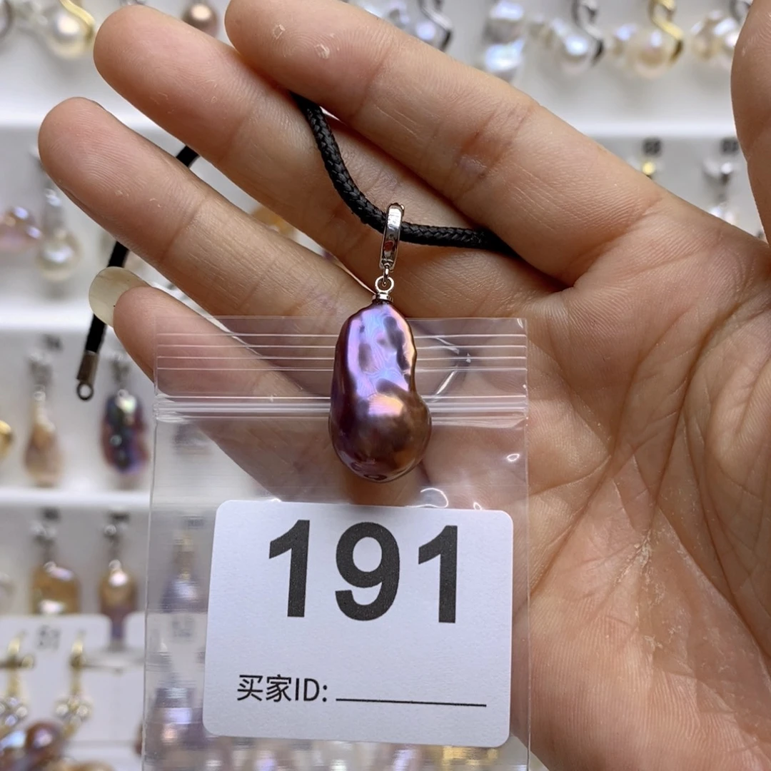 淡水珍珠颈饰银S925镶嵌191