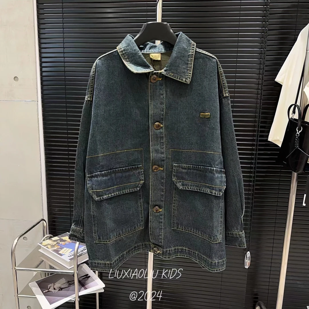 杭州四季青正版春款立体口袋设计师款外套2519