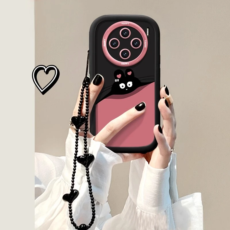 爱心煤球适用vivox200pro手机壳s19/18/17简约卡通100/90/80/70创