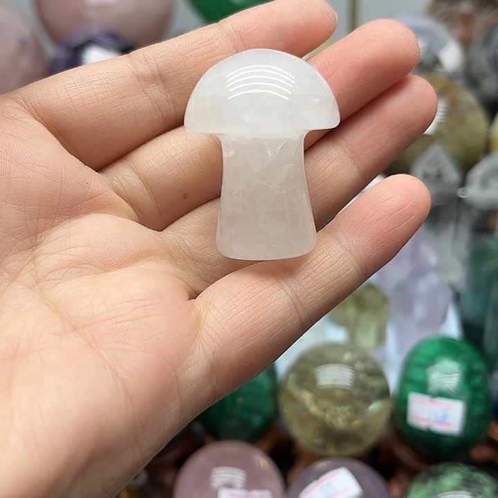 水晶珠宝半成品未镶嵌35克蘑菇