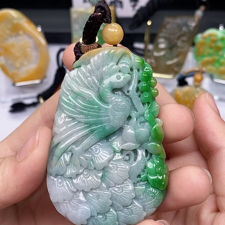 颈饰未镶嵌翡翠翡翠A货