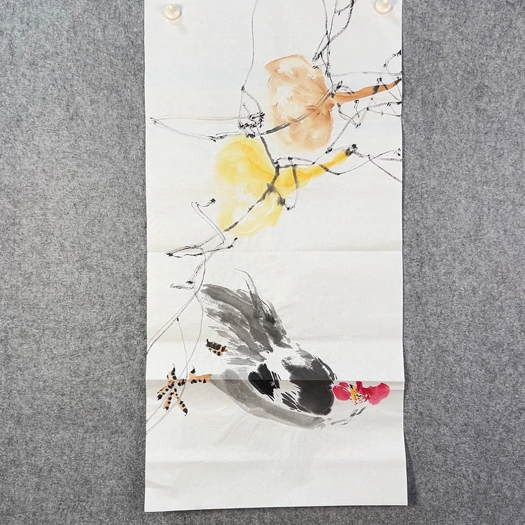 国画205 花鸟在此鸣叫的声此起彼伏中也