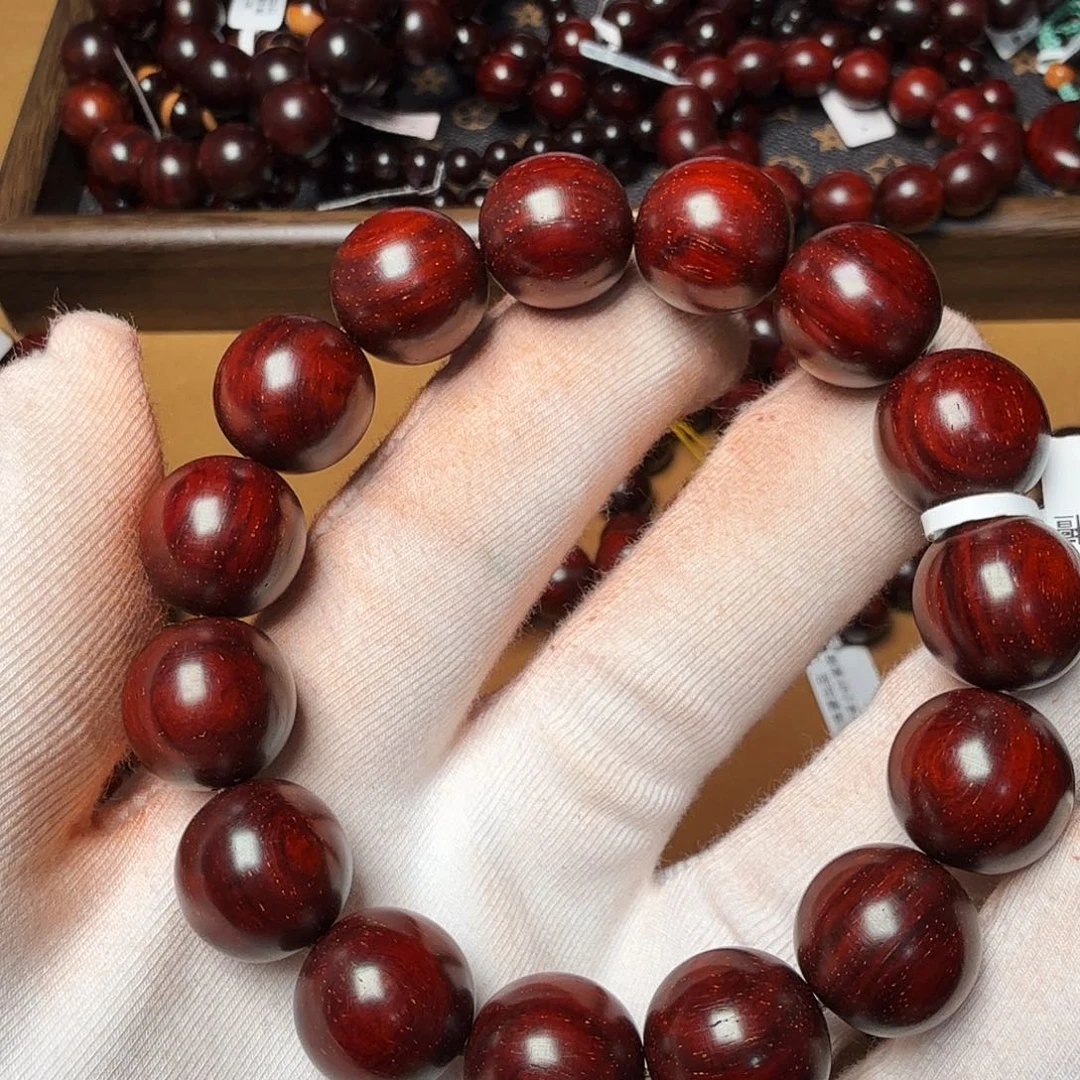 雷***我手串/手链小叶紫檀原汁原味1.5泥料金星