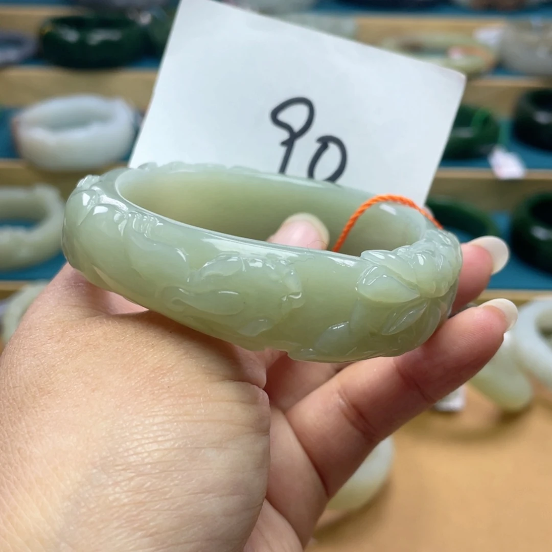 未镶嵌手镯和田玉圈口58