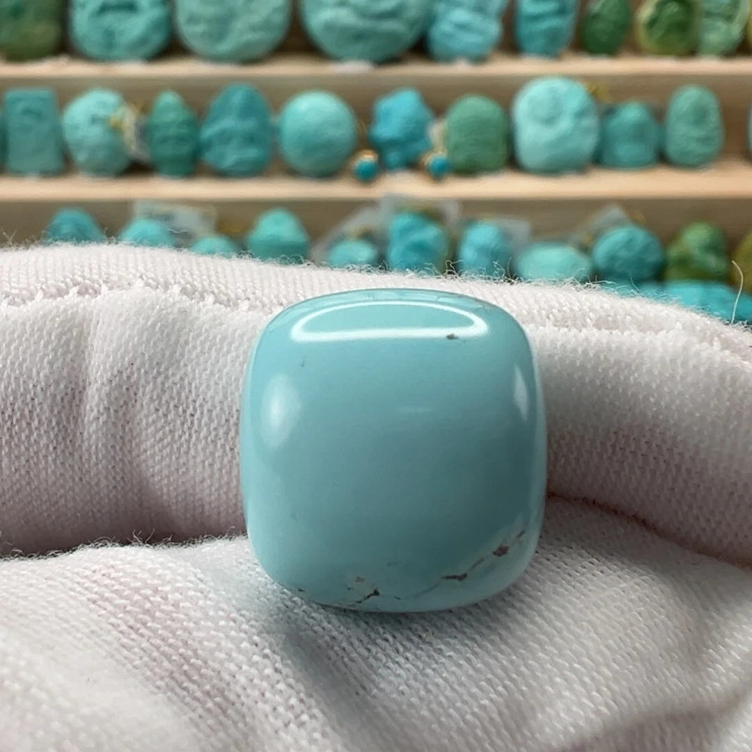 未镶嵌绿松石老型珠 14.4x13.2mm