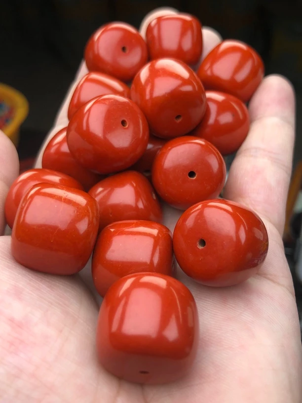 A119满色满肉20mm老型桶珠一个直播选购