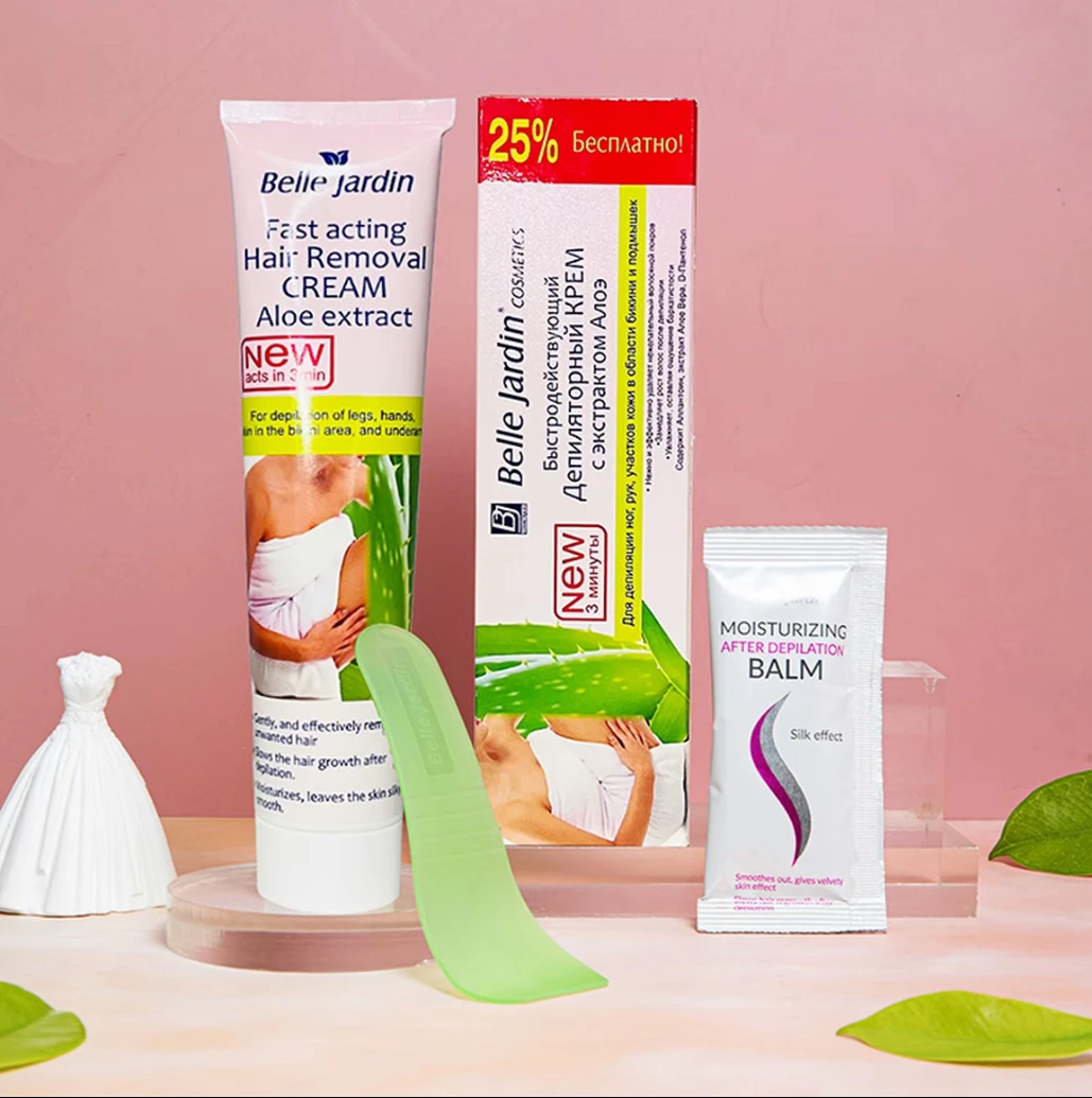 Belle Jardin波兰进口 正品 脱毛膏温和无痛芦荟萃取
