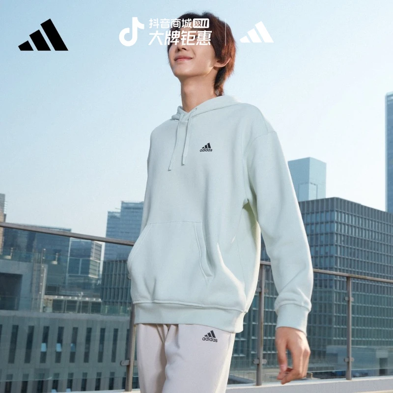 阿迪达斯官方男女加绒加厚保暖运动连帽套头卫衣 IB2711