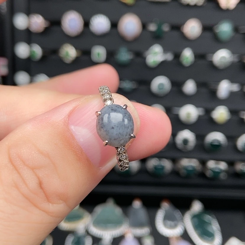 【闪购商品】银S925镶嵌戒指翡翠