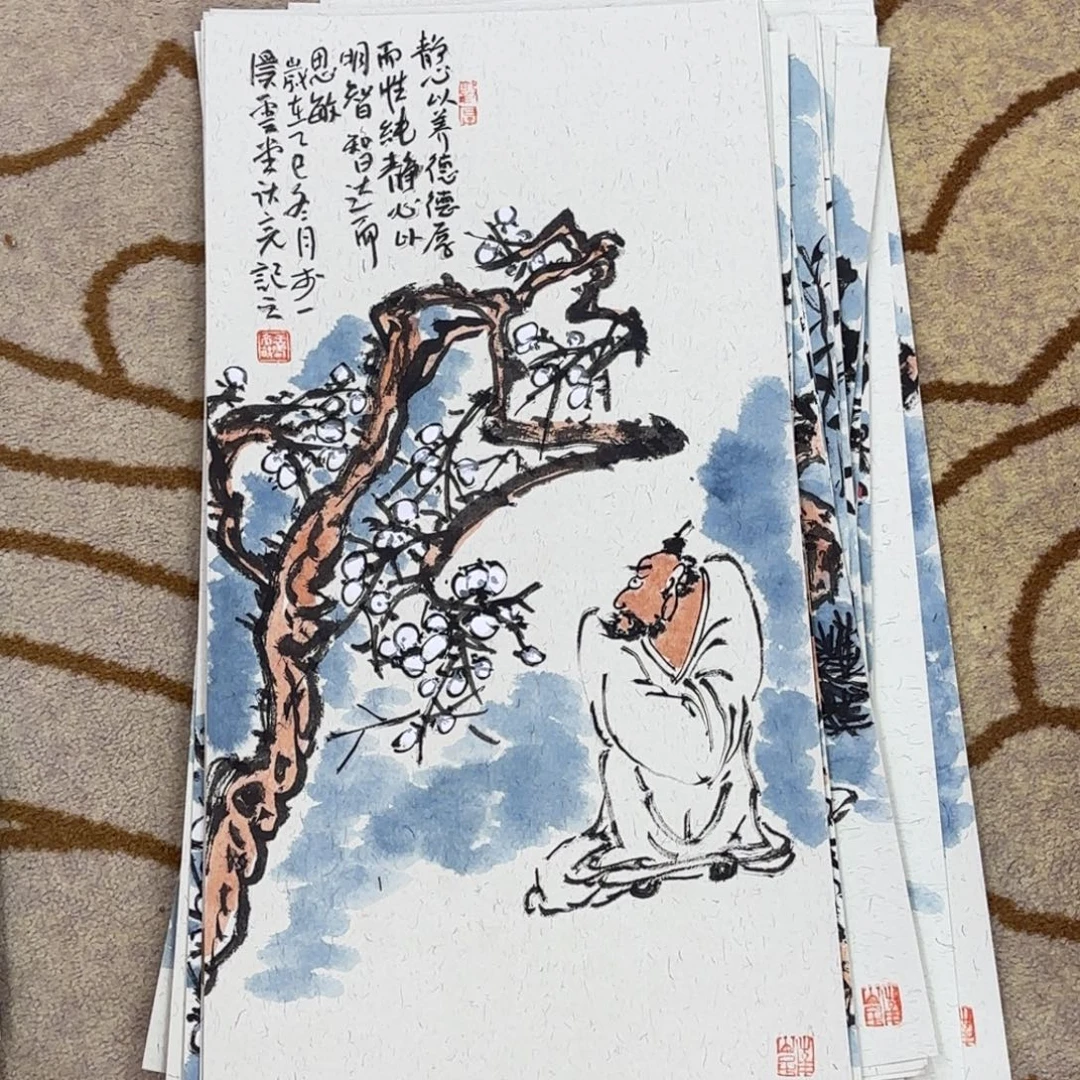 国画王庆亮卡纸作品艺