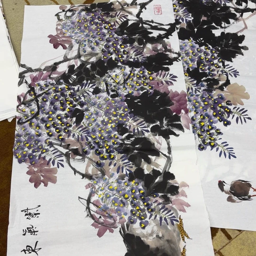 国画泉**夫王孝华四尺李欣主播