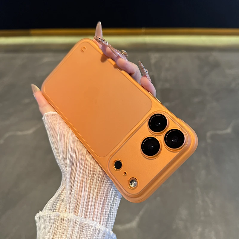 适用于苹果17promax手机壳磨砂无边框iPhone17Air带镜头膜16磁吸