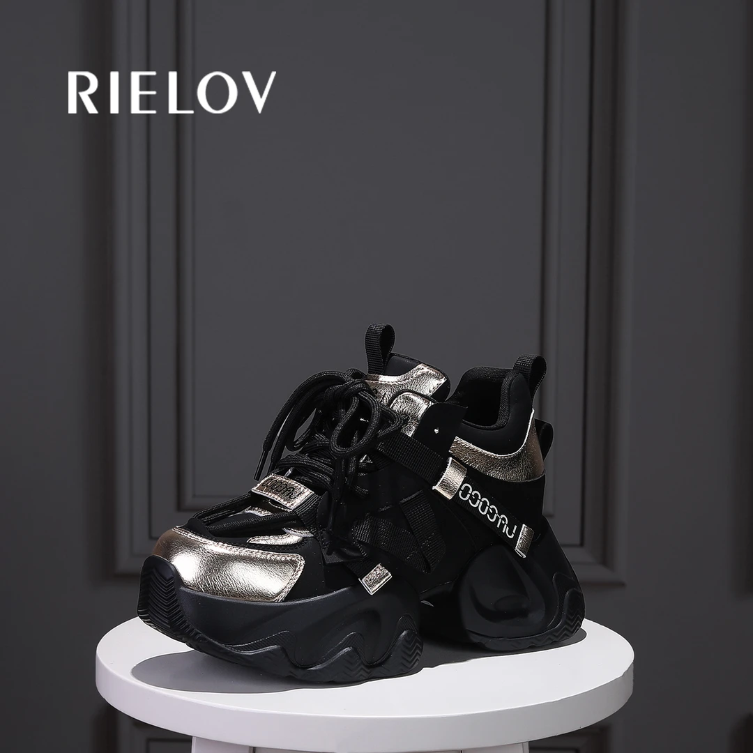 兰兰 RIELOV 增高7+2cm时尚潮流百搭女士休闲鞋729-85-1