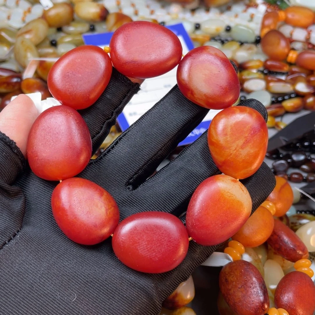 和田玉手链未镶嵌田*